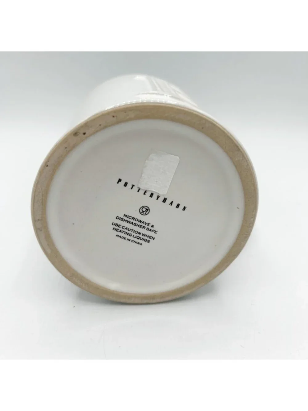 Pottery Barn White Monogram ‘E’ Mug Coffee Tea Home Minimalist